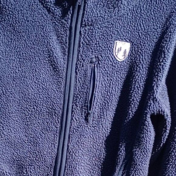 American eagle Sherpa zip up hoodie dark blue - Picture 3 of 5